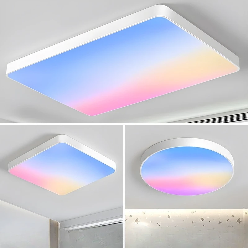 Modern Acrylic RGB Skylight LED Ceiling Light Colorful Ambient Atmosphere Bedroom Living Room Home Decor Novelty New Energy
Modern Acrylic RGB Skylight LED Ceiling Light Colorful Ambient Atmosphere Bedroom Living Room Home Decor Novelty New Energy