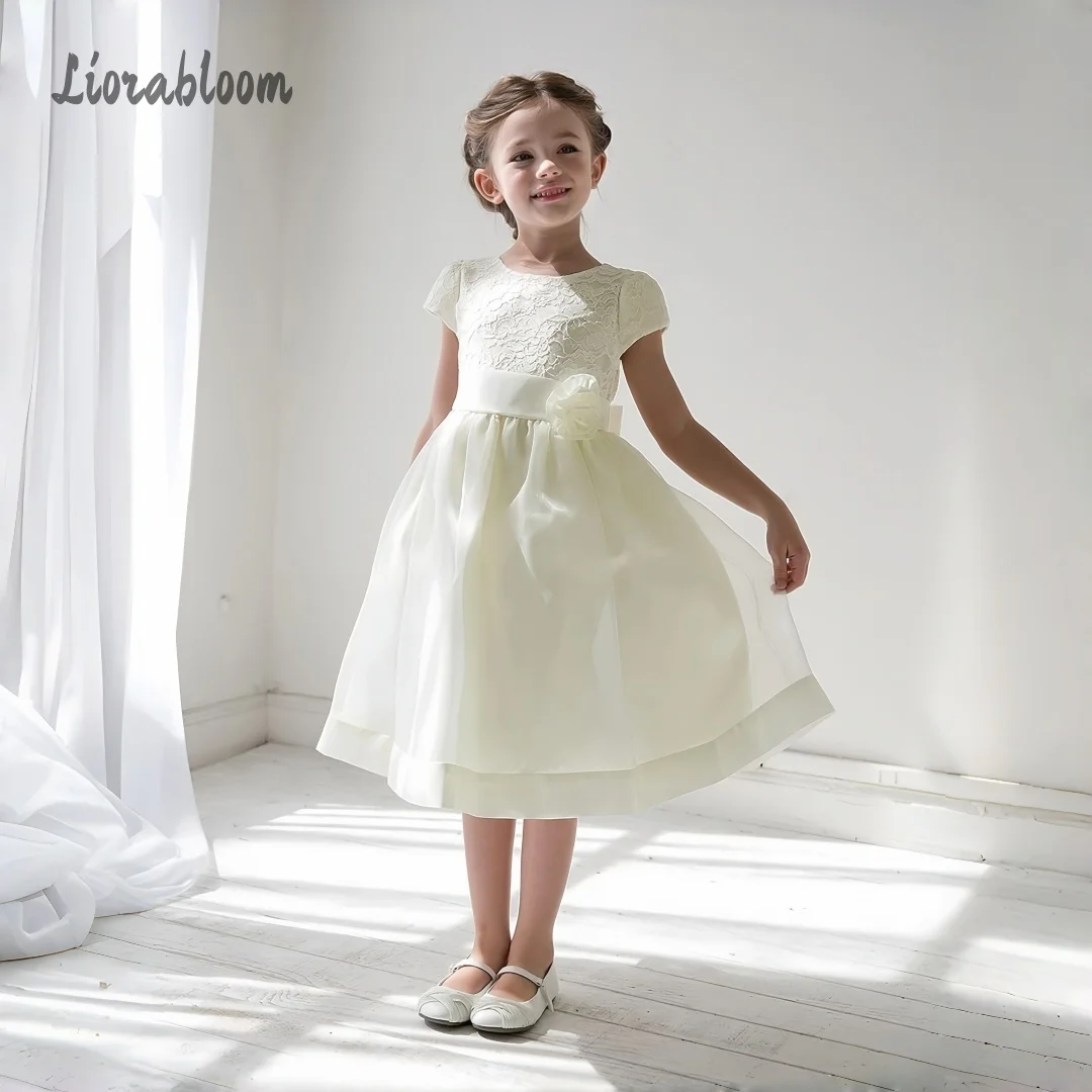 Custom Lace Flower Girl Dress Tulle Princess Gown Lace-up BackDress Wedding Party Attire свадебное платье
Custom Lace Flower Girl Dress Tulle Princess Gown Lace-up BackDress Wedding Party Attire свадебное платье
