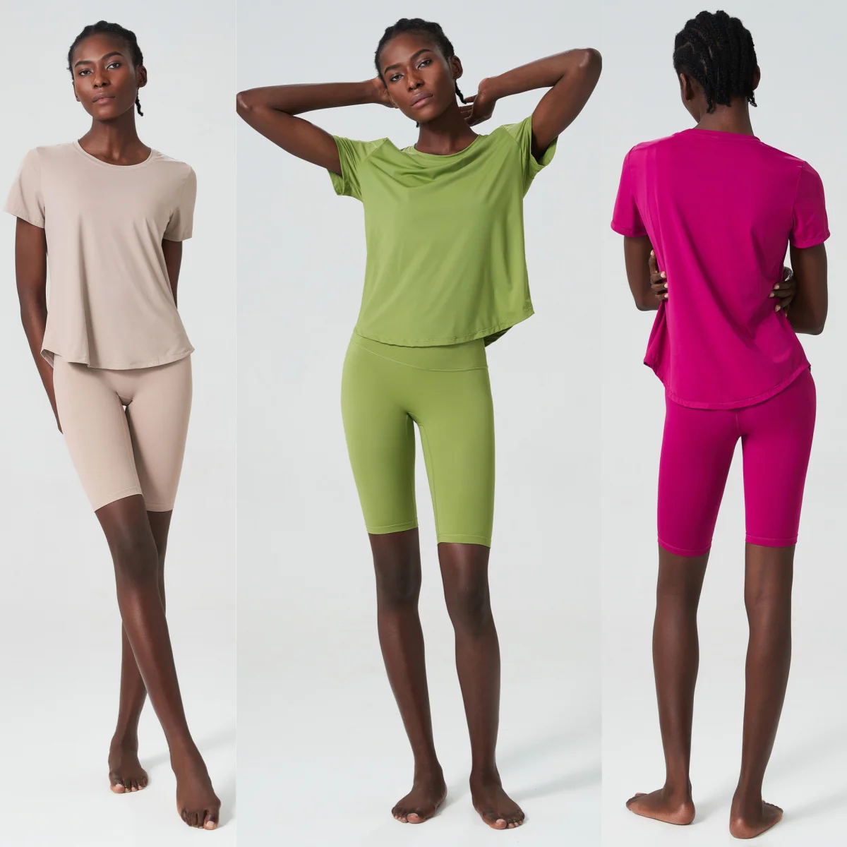 Женский летний спортивный костюм, крутой комплект из мягкой ткани, комплект из двух предметов для йоги, женский дышащий, быстросохнущий, свободная спортивная одежда для бега
Женский летний спортивный костюм, крутой комплект из мягкой ткани, комплект из двух предметов для йоги, женский дышащий, быстросохнущий, свободная спортивная одежда для бега