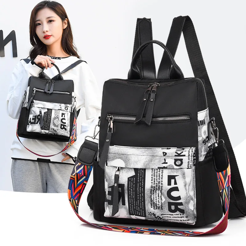 Oxford Women's Backpack Patchwork Female Travel Backpacks for Women Fashion Backpack Bags Woman 2024 Trend
Oxford Women's Backpack Patchwork Female Travel Backpacks for Women Fashion Backpack Bags Woman 2024 Trend