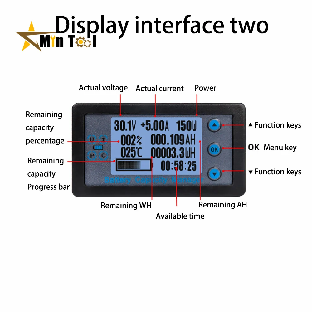 DC8-120V100A/200A/300A/500A Battery Tester Coulomb Counter Meter Battery Capacity Indicator Ammeter Voltmeter Battery Tester
DC8-120V100A/200A/300A/500A Battery Tester Coulomb Counter Meter Battery Capacity Indicator Ammeter Voltmeter Battery Tester