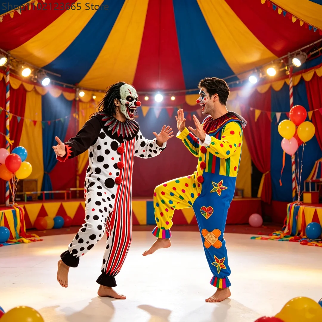 Art The Clown Cosplay Costume adults Funny Terrifierr Outfits Killer Clowns Jumpsuits Halloween Carnival Party Horror Suits
Art The Clown Cosplay Costume adults Funny Terrifierr Outfits Killer Clowns Jumpsuits Halloween Carnival Party Horror Suits