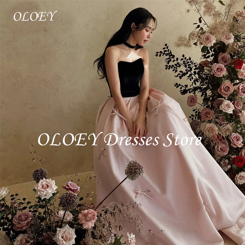 OLOEY Contrast Color Elegant Evening Dresses Strapless A-line Bow Photo Shoot Dresses Customized Korea Wedding Reception Dresses
OLOEY Contrast Color Elegant Evening Dresses Strapless A-line Bow Photo Shoot Dresses Customized Korea Wedding Reception Dresses