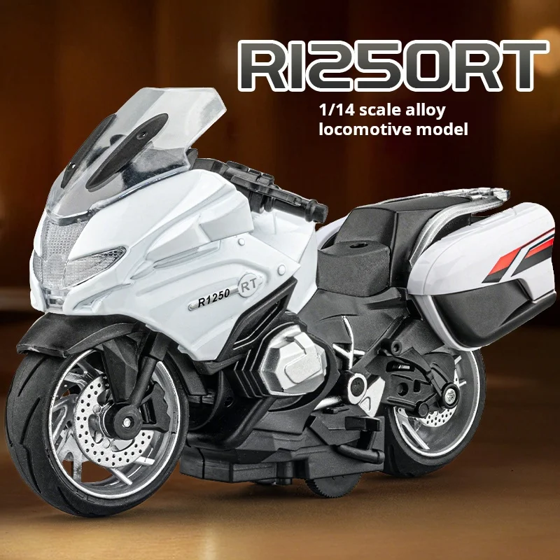 Модель мотоцикла BMW R1250RT Q-версии 1:14, коллекционная, из сплава, с функцией отката, подарок для детей на день рождения
Модель мотоцикла BMW R1250RT Q-версии 1:14, коллекционная, из сплава, с функцией отката, подарок для детей на день рождения