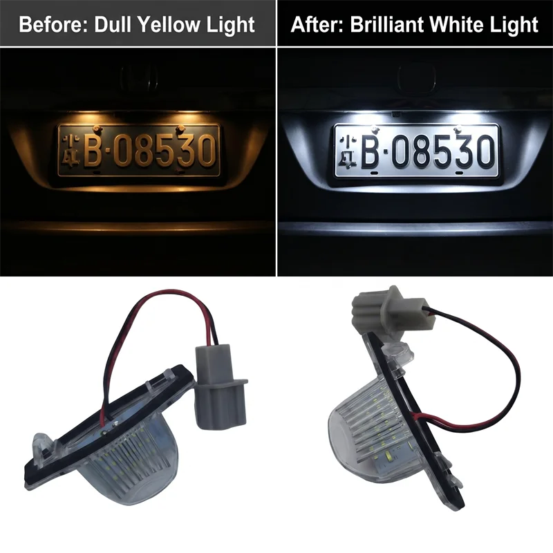 2Pcs LED Car Number License Plate Light for Honda Crv Fit Odyssey Jazz Hrv Frv CR-V Stream LED Number Lamp
2Pcs LED Car Number License Plate Light for Honda Crv Fit Odyssey Jazz Hrv Frv CR-V Stream LED Number Lamp