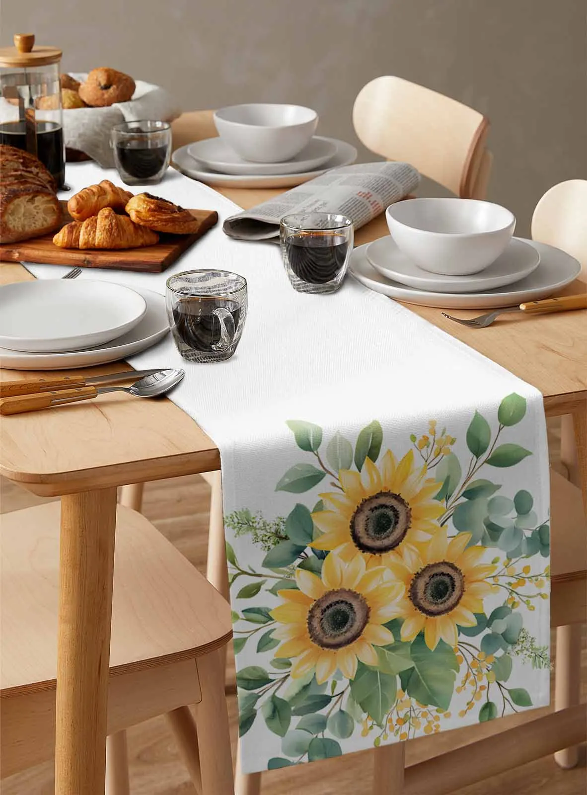 Modernism Sunflower Plant Linen Table Runner Wedding Party Spring Table Runners Dresser Scarf Decor
Modernism Sunflower Plant Linen Table Runner Wedding Party Spring Table Runners Dresser Scarf Decor