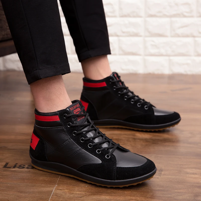 Leather Men Boots lace up outdoor Fashion Designer Shoes Man Ankle Boots Men Walking Shoes men flats Breathable Hombres Botas
Leather Men Boots lace up outdoor Fashion Designer Shoes Man Ankle Boots Men Walking Shoes men flats Breathable Hombres Botas