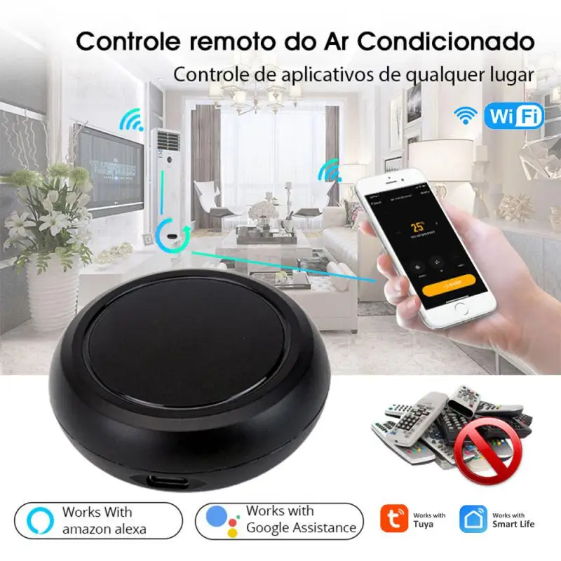 TUYA WiFi Universal Infrared Smart IR Remote Control Smart Smart Home Control For TV DVD AUD AC Works With Amz Alexa Google Home
TUYA WiFi Universal Infrared Smart IR Remote Control Smart Smart Home Control For TV DVD AUD AC Works With Amz Alexa Google Home