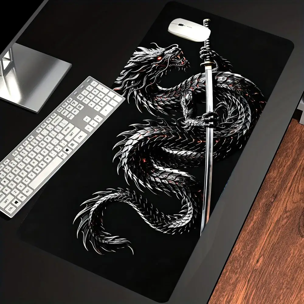 HYBXAXC Japanese Dragon Samurai Katana Mouse Pad Non-Slip Rubber Desk Mat for Gaming Office Mousepad with Stitched Edges
HYBXAXC Japanese Dragon Samurai Katana Mouse Pad Non-Slip Rubber Desk Mat for Gaming Office Mousepad with Stitched Edges