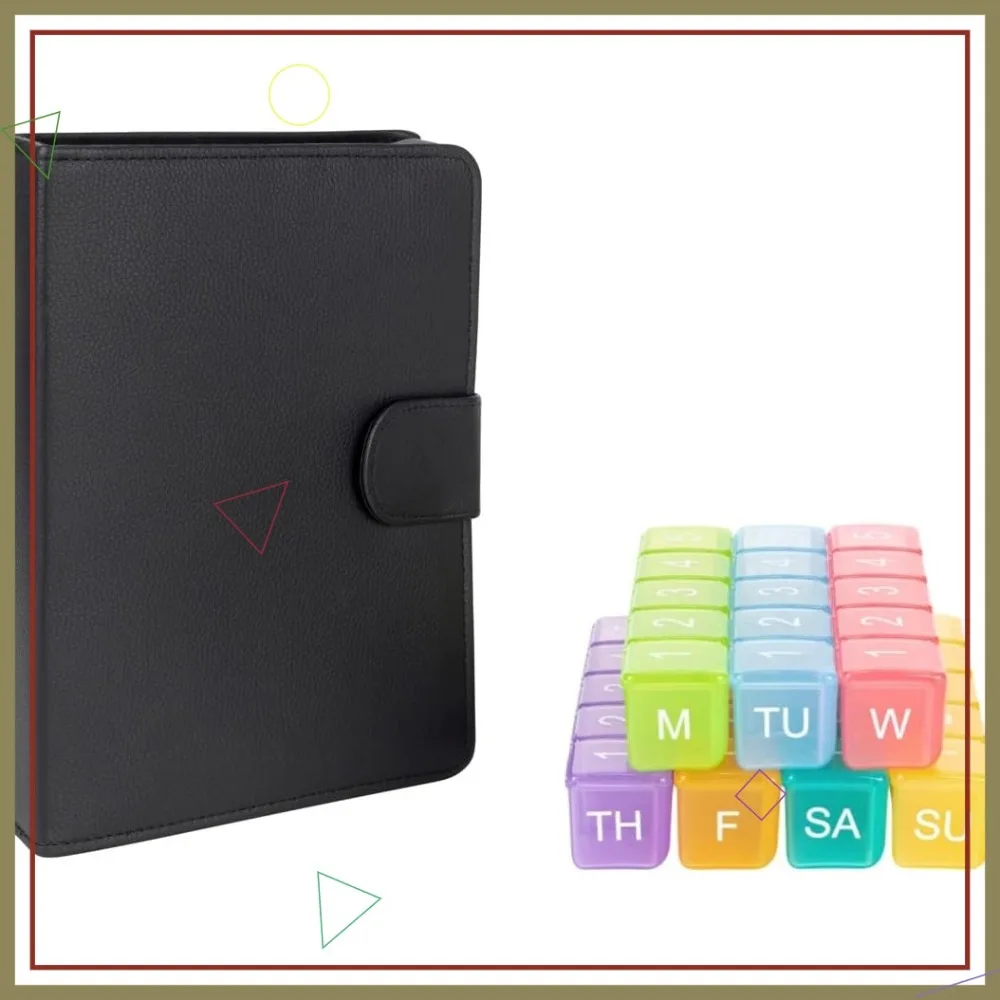 Weekly Pill Organizer, 5 Times a Day x 7 Days, Large Vitamin Medicine Box with Discreet Case, Rainbow Color
Weekly Pill Organizer, 5 Times a Day x 7 Days, Large Vitamin Medicine Box with Discreet Case, Rainbow Color