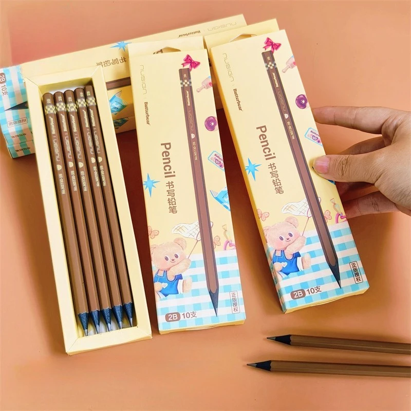 60pcs Cute Coffee Bear Stationery Black Wood Pencils Korean Stationery Wholesale School Acessories High Quality Wooden Pencil 2B
60pcs Cute Coffee Bear Stationery Black Wood Pencils Korean Stationery Wholesale School Acessories High Quality Wooden Pencil 2B