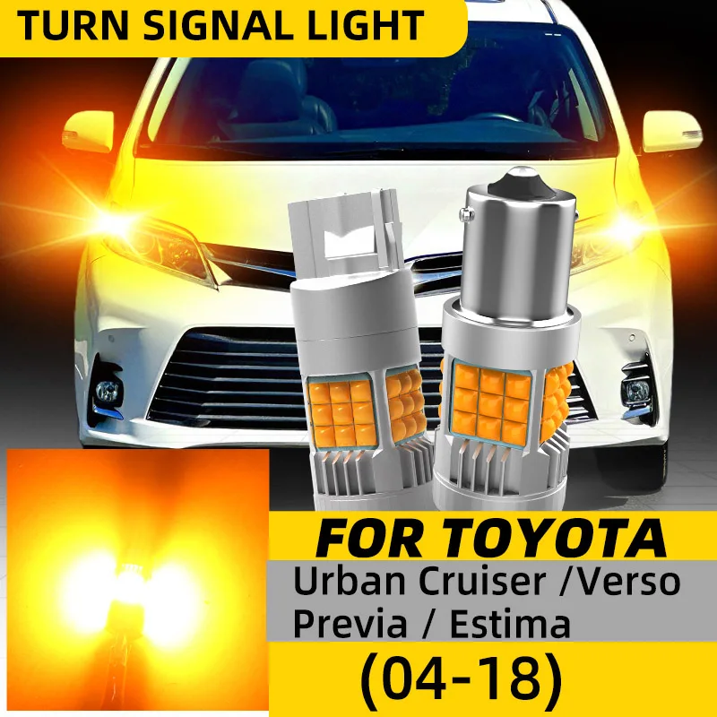 For Toyota Urban Cruiser Verso-S Previa Estima MK2 LED Turn Signal Lights Bulbs Amber Front/Rear Direction Indicator Lamp Bulb
For Toyota Urban Cruiser Verso-S Previa Estima MK2 LED Turn Signal Lights Bulbs Amber Front/Rear Direction Indicator Lamp Bulb