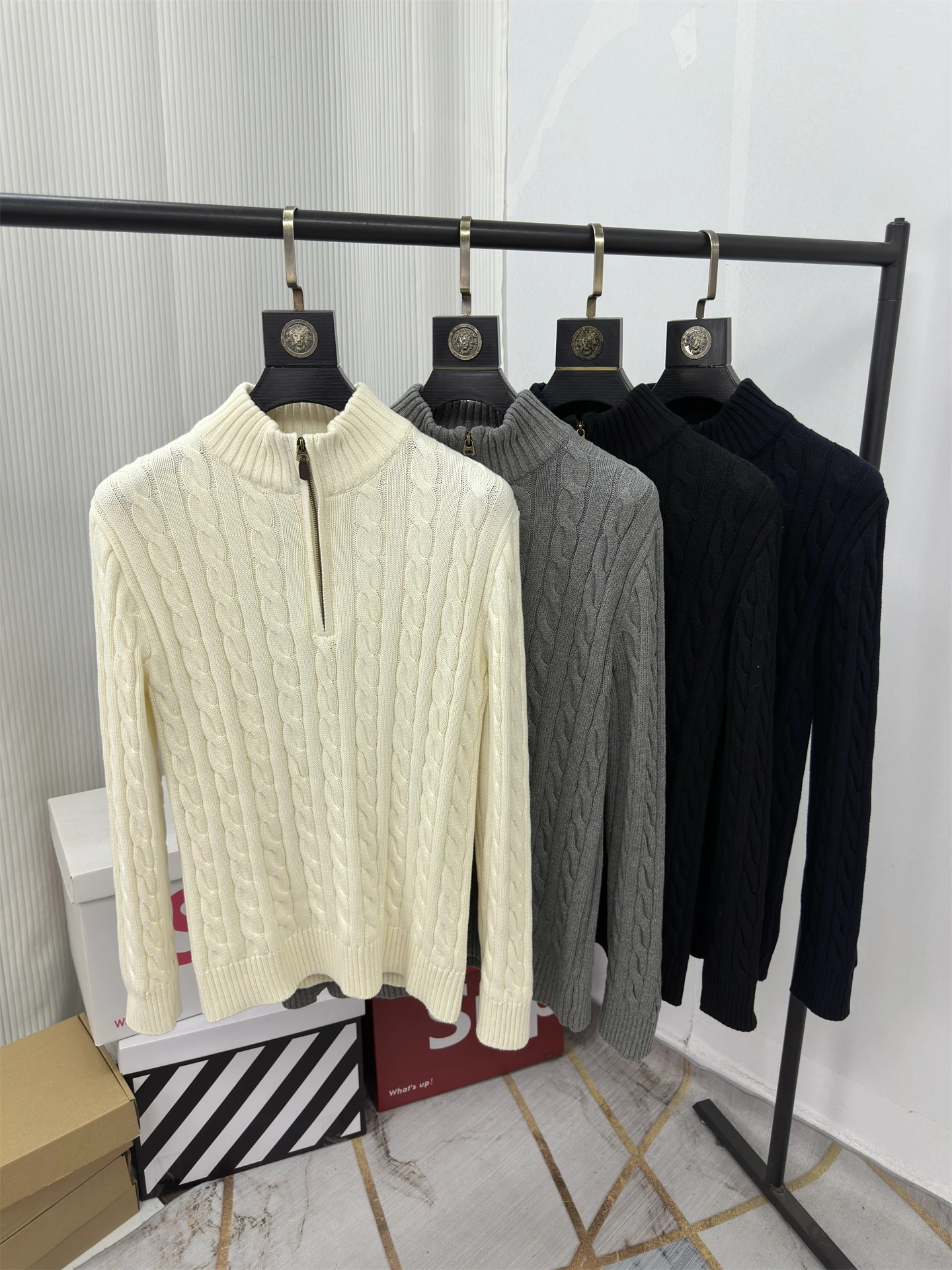 00% Cotton Faionable Knitted Sweater Men's f Zipper Hoodie Breathable Comfortable Elastic Daily Wear Long Sve Thiened
00% Cotton Faionable Knitted Sweater Men's f Zipper Hoodie Breathable Comfortable Elastic Daily Wear Long Sve Thiened