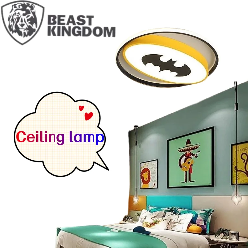 Beast Kingdom Spiderman Batman bedroom lamp creative cool high aesthetic cartoon eye protection LED simple round ceiling light
Beast Kingdom Spiderman Batman bedroom lamp creative cool high aesthetic cartoon eye protection LED simple round ceiling light