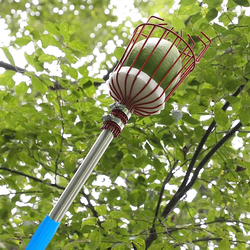 1.6m-4m Stainless Steel High-altitude Apple Pear Orange Fruit Picker Fruit Picking Tool Garden Tool
1.6m-4m Stainless Steel High-altitude Apple Pear Orange Fruit Picker Fruit Picking Tool Garden Tool