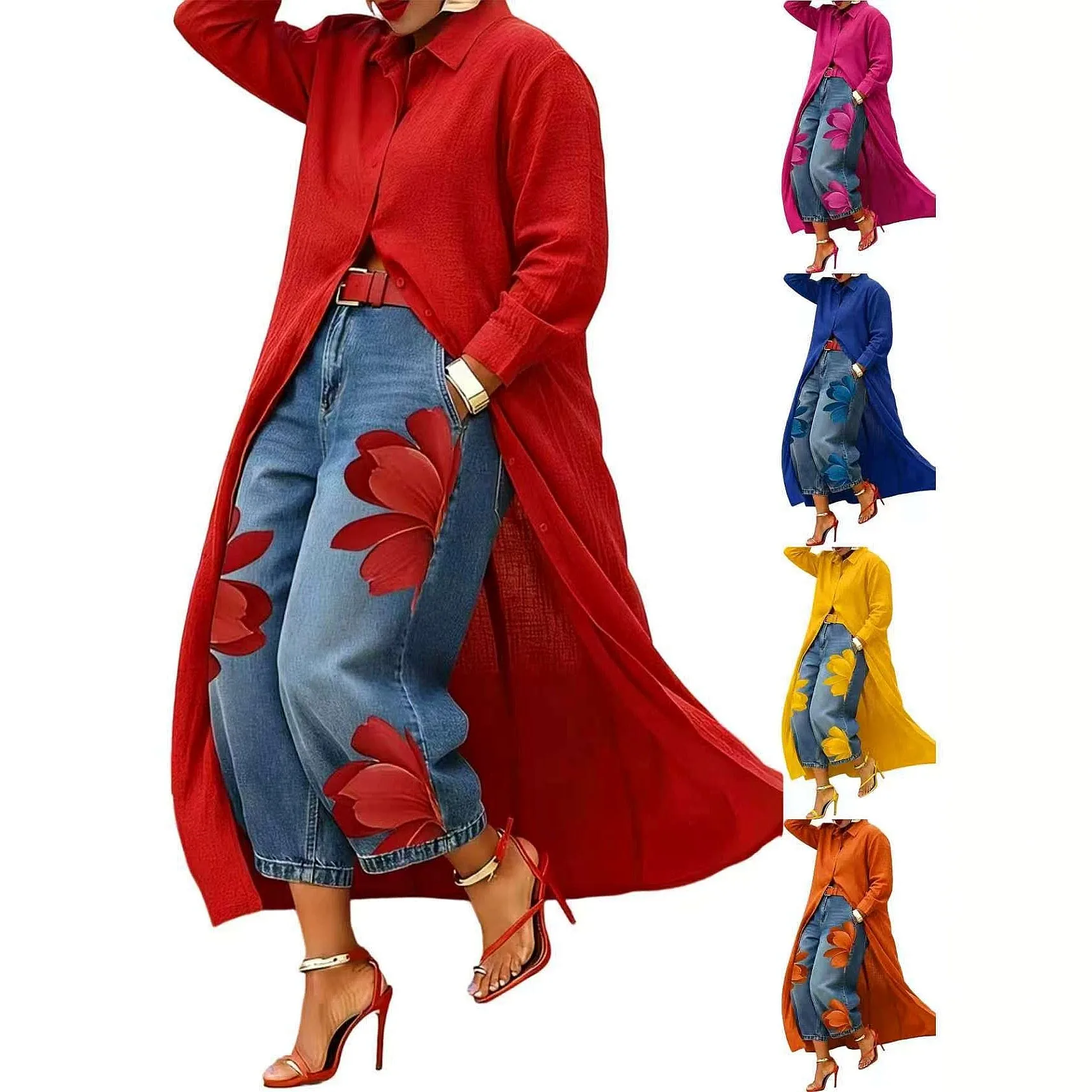 Denim Printed Loose Jeans Women Wide Leg Pants Comfortable Casual Trousers Spring Summer
Denim Printed Loose Jeans Women Wide Leg Pants Comfortable Casual Trousers Spring Summer