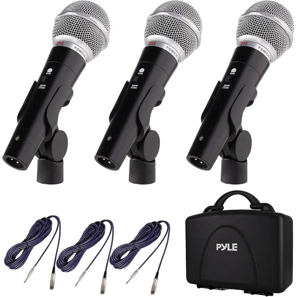 Professional Cardioid Vocal Microphone Kit with Hard Case, Bag, Clip, and XLR to 1/4'' Cable
Professional Cardioid Vocal Microphone Kit with Hard Case, Bag, Clip, and XLR to 1/4'' Cable