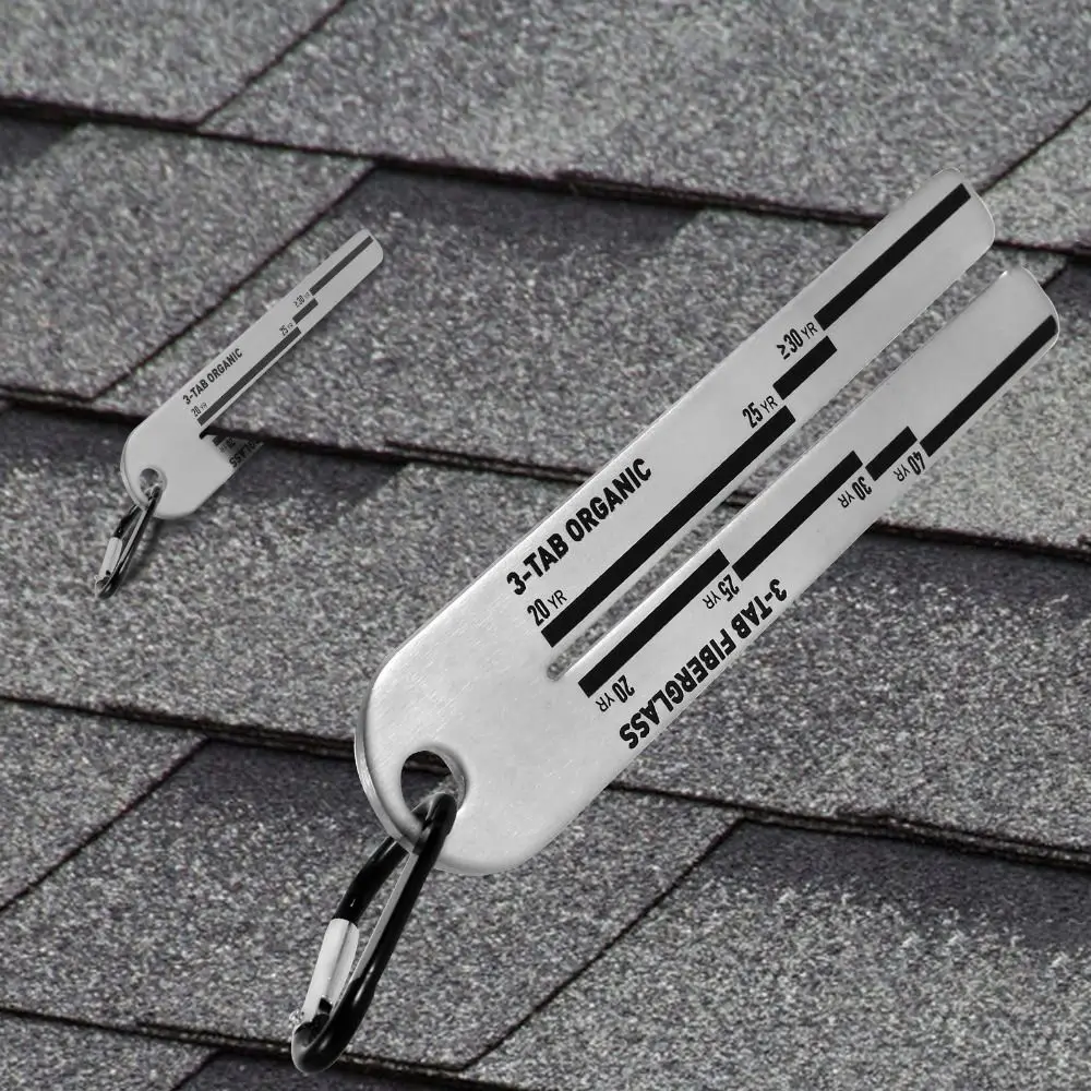 Stainless Steel Shingle Gauge High Hardness Analyze The Thickness Roof Measuring Tool 0.3 Cm Thickness Rust-proof Pitch Gauge
Stainless Steel Shingle Gauge High Hardness Analyze The Thickness Roof Measuring Tool 0.3 Cm Thickness Rust-proof Pitch Gauge