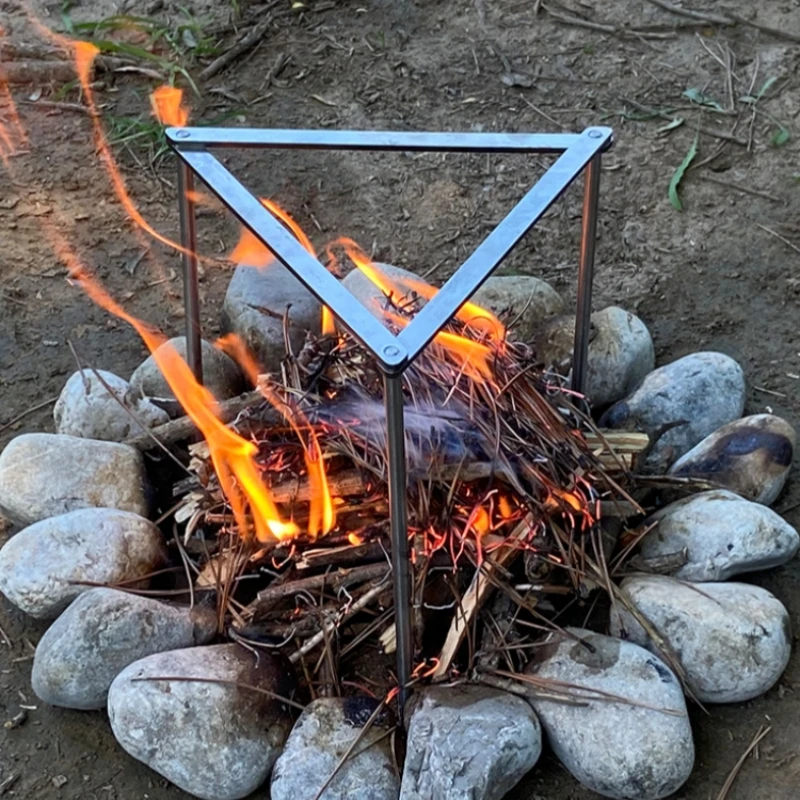 Outdoor Camping Stove Stand Stainless Steel Portable Triangle Pot Holder Camping BC Stand Campfire Stove Stand New
Outdoor Camping Stove Stand Stainless Steel Portable Triangle Pot Holder Camping BC Stand Campfire Stove Stand New