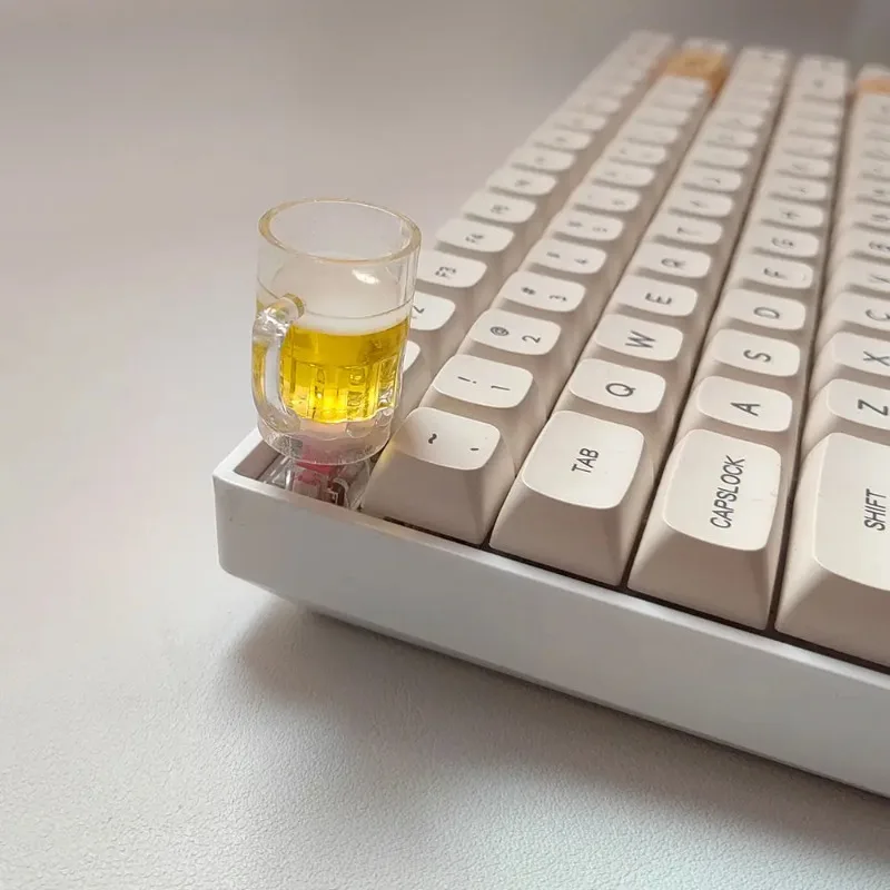 3D Draft Beer Shaped Keycaps Creative Light Transmission Single Decorative Keycap For Mechanical Keyboard
3D Draft Beer Shaped Keycaps Creative Light Transmission Single Decorative Keycap For Mechanical Keyboard