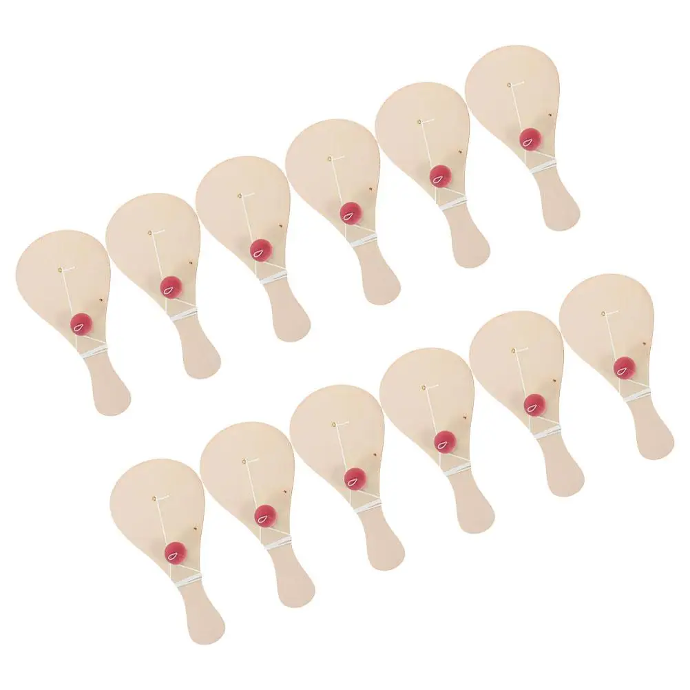 12 Pcs Hand Painted Wooden Racket Blank Craft Toy Kids Detachable Design Skill Development Painting Fun Wooden Paddle Balls
12 Pcs Hand Painted Wooden Racket Blank Craft Toy Kids Detachable Design Skill Development Painting Fun Wooden Paddle Balls