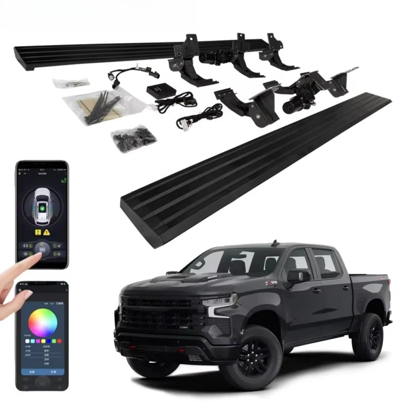 Автоматические электрические боковые ступеньки с электроприводом и светодиодной подсветкой для грузовика Silverado 1500 2500 HD Rst 2022 2023 2024 гг.
Автоматические электрические боковые ступеньки с электроприводом и светодиодной подсветкой для грузовика Silverado 1500 2500 HD Rst 2022 2023 2024 гг.