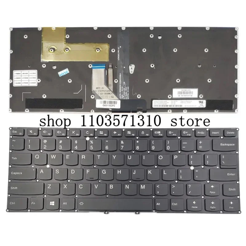 Новая клавиатура для ноутбука Lenovo Yoga 910-13IKB Glass Yoga 5 Pro, США, без рамки с подсветкой
Новая клавиатура для ноутбука Lenovo Yoga 910-13IKB Glass Yoga 5 Pro, США, без рамки с подсветкой