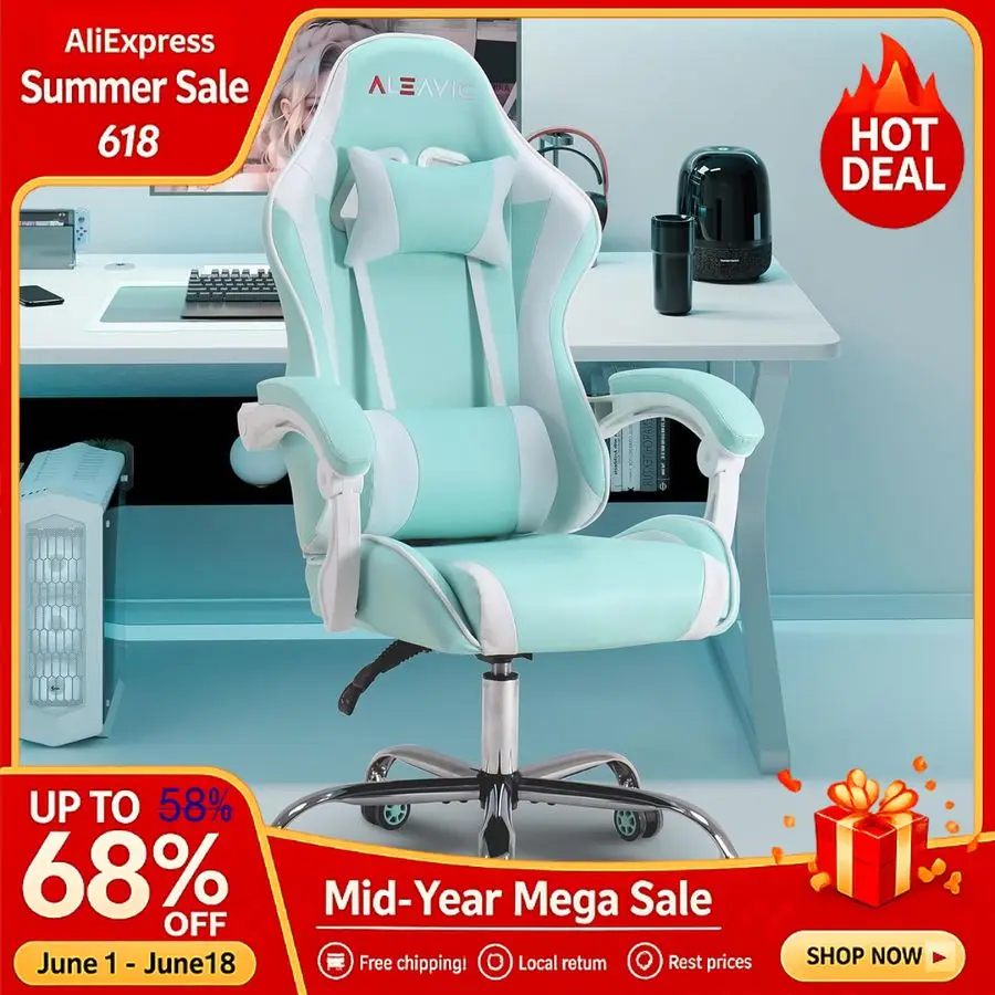 Gaming Chair with Massager, Fabric Gaming Chairs for Adults, Ergonomic Gamer Chair Adjustable Headrest and Lumbar Support,Custom
Gaming Chair with Massager, Fabric Gaming Chairs for Adults, Ergonomic Gamer Chair Adjustable Headrest and Lumbar Support,Custom