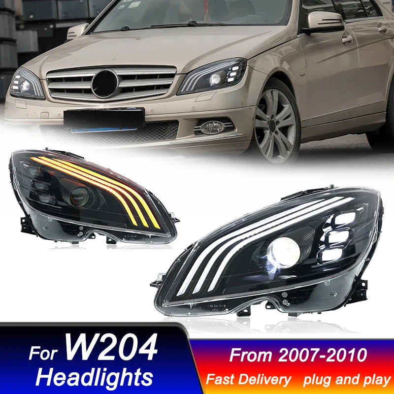 Автомобильные фары для Mercedes-Benz C-Class W204 2007-2010 Maybach стиль полностью светодиодные DRL динамические сигнальные фары переднего света в сборе
Автомобильные фары для Mercedes-Benz C-Class W204 2007-2010 Maybach стиль полностью светодиодные DRL динамические сигнальные фары переднего света в сборе