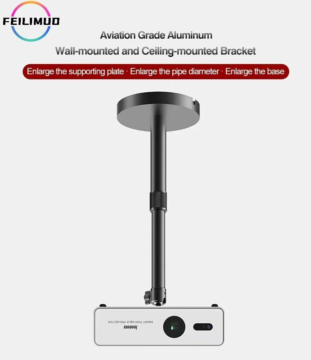 Проекционный кронштейн Feilimud, настенный и потолочный, двойного назначения из алюминиевого сплава авиационного класса 360° ° регулировка
Проекционный кронштейн Feilimud, настенный и потолочный, двойного назначения из алюминиевого сплава авиационного класса 360° ° регулировка