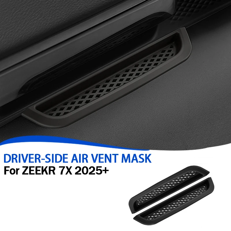 For ZEEKR 7X 2024+ Driver's Side Front Ventilator Mask Protector Silicone Door Vent Dust Cover Interior Auto Accessories 2PCS
For ZEEKR 7X 2024+ Driver's Side Front Ventilator Mask Protector Silicone Door Vent Dust Cover Interior Auto Accessories 2PCS