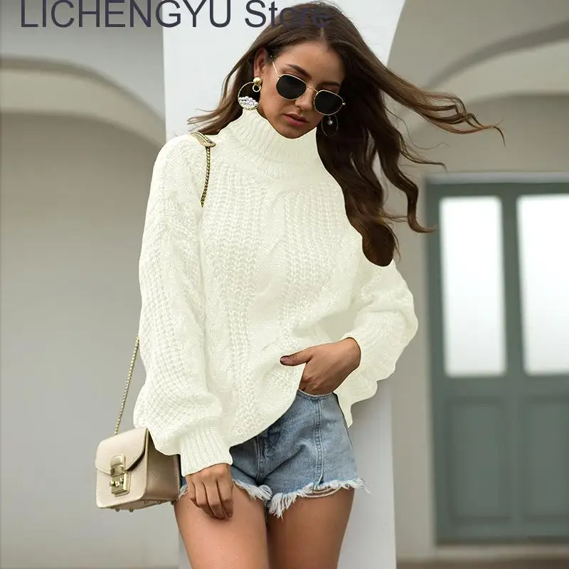 New Autumn Winter Women Turtleneck Sweater Knit Oversize Warm Pullovers Sweater Long Sleeve Thick Loose Jumper
New Autumn Winter Women Turtleneck Sweater Knit Oversize Warm Pullovers Sweater Long Sleeve Thick Loose Jumper