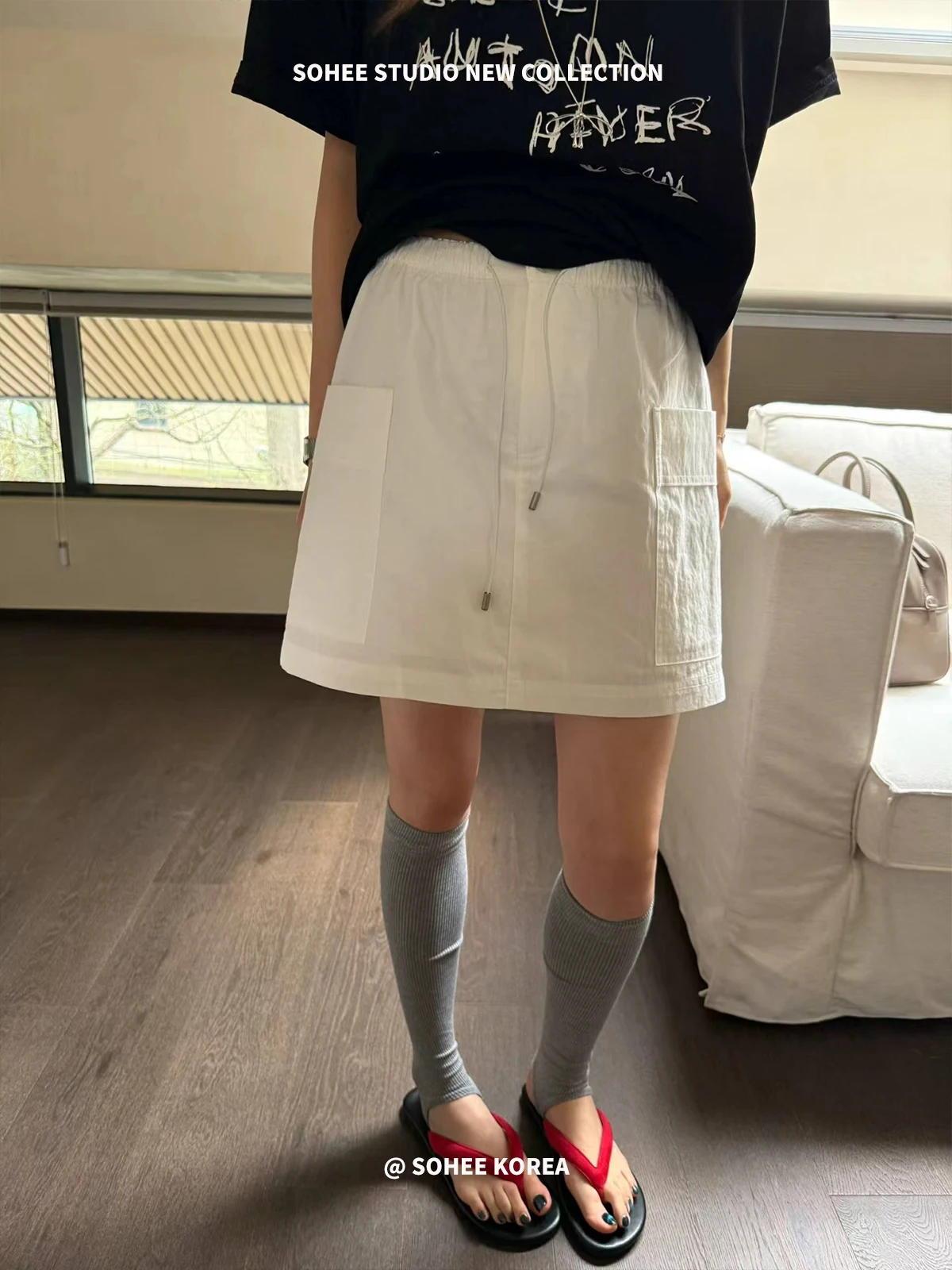 Korean Style Simple Pocket Workwear Skirt Women's Spring 2026 Casual Versatile Drawstring A-Line Skirt High Waist Cotton
Korean Style Simple Pocket Workwear Skirt Women's Spring 2026 Casual Versatile Drawstring A-Line Skirt High Waist Cotton