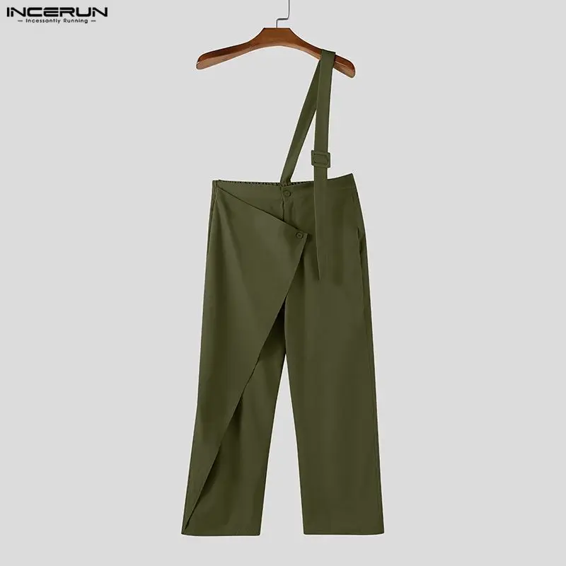 INCERUN Men Jumpsuits Pants Solid Color Button Casual Irregular Overalls Men Streetwear Loose Fashion Male Straps Rompers S-5XL
INCERUN Men Jumpsuits Pants Solid Color Button Casual Irregular Overalls Men Streetwear Loose Fashion Male Straps Rompers S-5XL