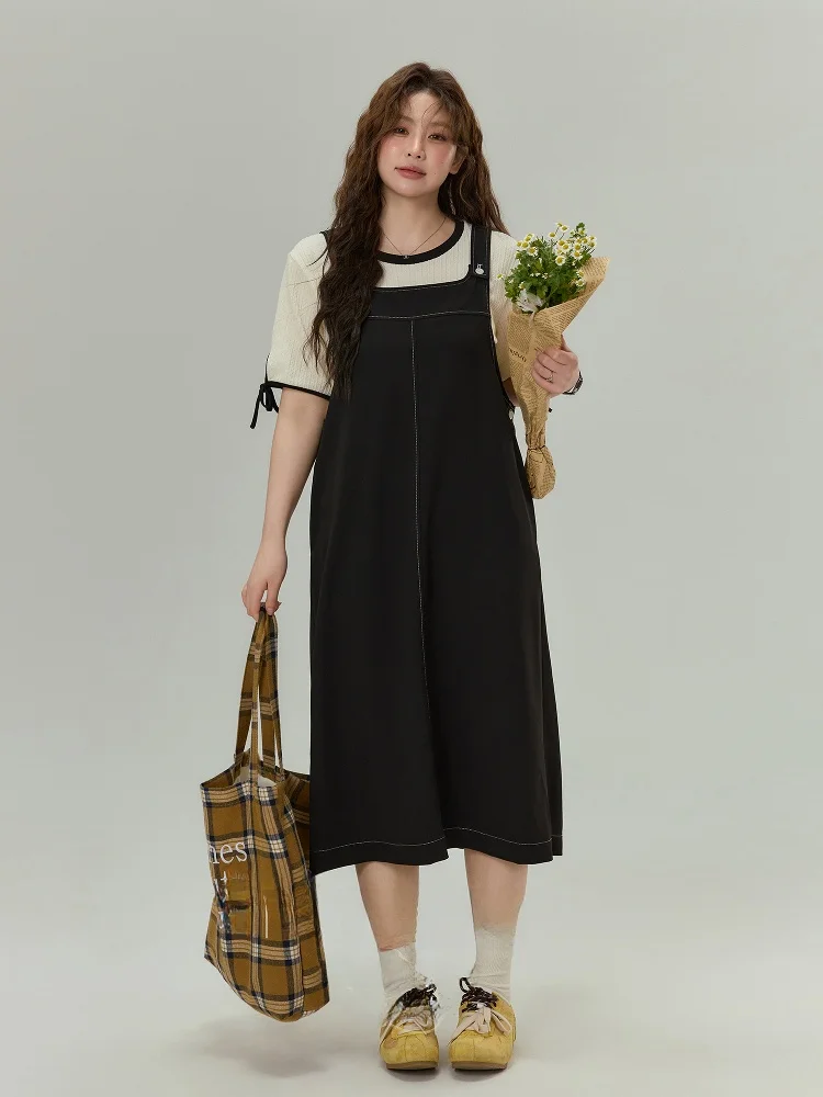 plus Size Women's Retro Casual Overalls Dress Summer New Loose Meat Covering Long Dress Korean Style High Waist Polyester Fiber
plus Size Women's Retro Casual Overalls Dress Summer New Loose Meat Covering Long Dress Korean Style High Waist Polyester Fiber