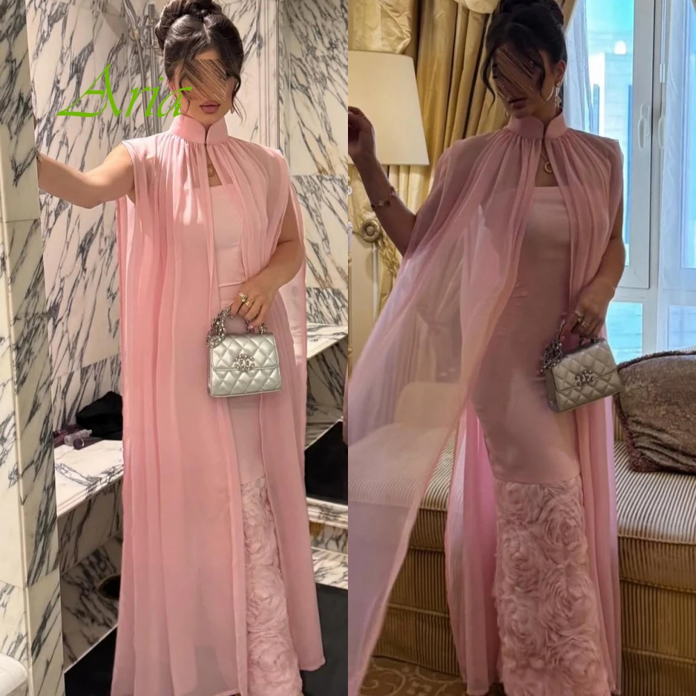 Customized Elegant Halter Sleeveless Evening Dress High Quality Satin Prom Dresses Temperament Shawl Flowers Party Gowns
Customized Elegant Halter Sleeveless Evening Dress High Quality Satin Prom Dresses Temperament Shawl Flowers Party Gowns