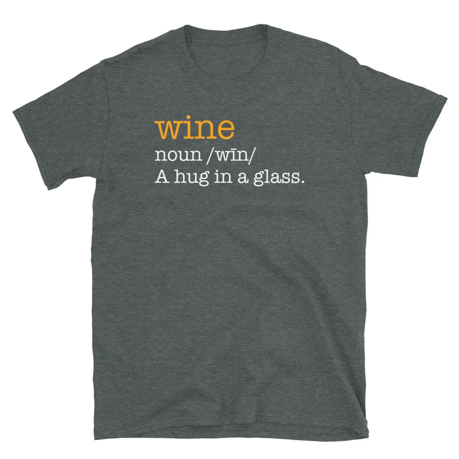 Футболка унисекс с короткими рукавами и короткими рукавами Wine Tasting Noun Definition A Hug in Glass
Футболка унисекс с короткими рукавами и короткими рукавами Wine Tasting Noun Definition A Hug in Glass