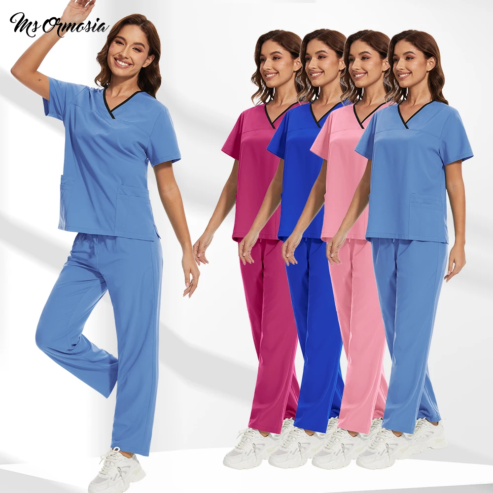 Medical Elastic Surgical Suit for Women Men Beauty Salon Clothes Nurse Uniform Nursing Surgical Clothes Scrubs Uniforms Set Soft
Medical Elastic Surgical Suit for Women Men Beauty Salon Clothes Nurse Uniform Nursing Surgical Clothes Scrubs Uniforms Set Soft