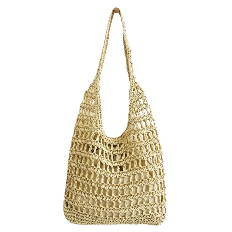 Women's Straw Beach Shoulder Bag with Large Capacity Handmade Woven Hollow Out Summer Vacation Minimalist
Women's Straw Beach Shoulder Bag with Large Capacity Handmade Woven Hollow Out Summer Vacation Minimalist