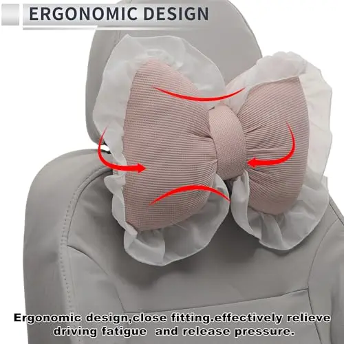 Waffle Texture Memory Foam Car Headrest Bow Cushion With Ruffled Edge, Ergonomic Neck And Shoulder Support, Adjustable Fit,
Waffle Texture Memory Foam Car Headrest Bow Cushion With Ruffled Edge, Ergonomic Neck And Shoulder Support, Adjustable Fit,