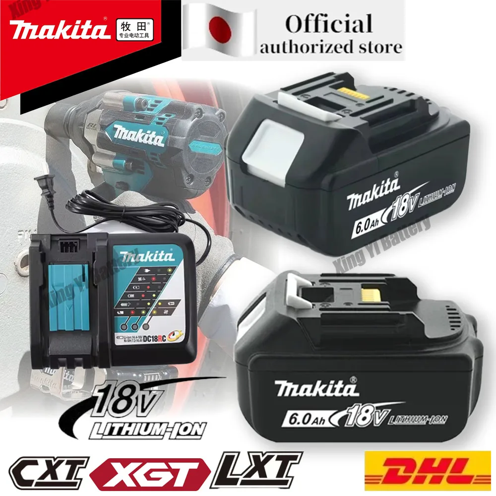 New Makita Original 18V 6000mAh Lithium ion Rechargeable Battery 18v drill Replacement Batteries BL1860 BL1830 BL1850 BL1860B
New Makita Original 18V 6000mAh Lithium ion Rechargeable Battery 18v drill Replacement Batteries BL1860 BL1830 BL1850 BL1860B
