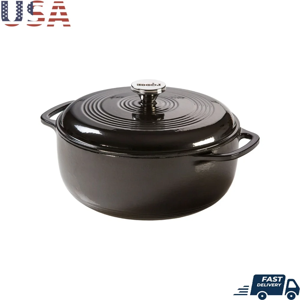 Чугунная эмалированная голландская печь, 6Qt, универсальная кухонная печь, выпечка, брейса, соте, индукционная, безопасная ручная стирка, прочное сохранение тепла
Чугунная эмалированная голландская печь, 6Qt, универсальная кухонная печь, выпечка, брейса, соте, индукционная, безопасная ручная стирка, прочное сохранение тепла