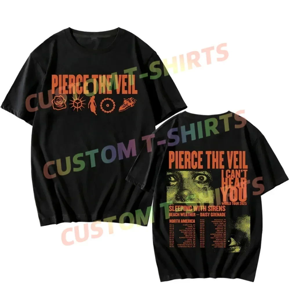 Pierce The Veil I Can’t Hear You World Tour T-shirts Men Women's Music Tees Rock Band Punk
Pierce The Veil I Can’t Hear You World Tour T-shirts Men Women's Music Tees Rock Band Punk