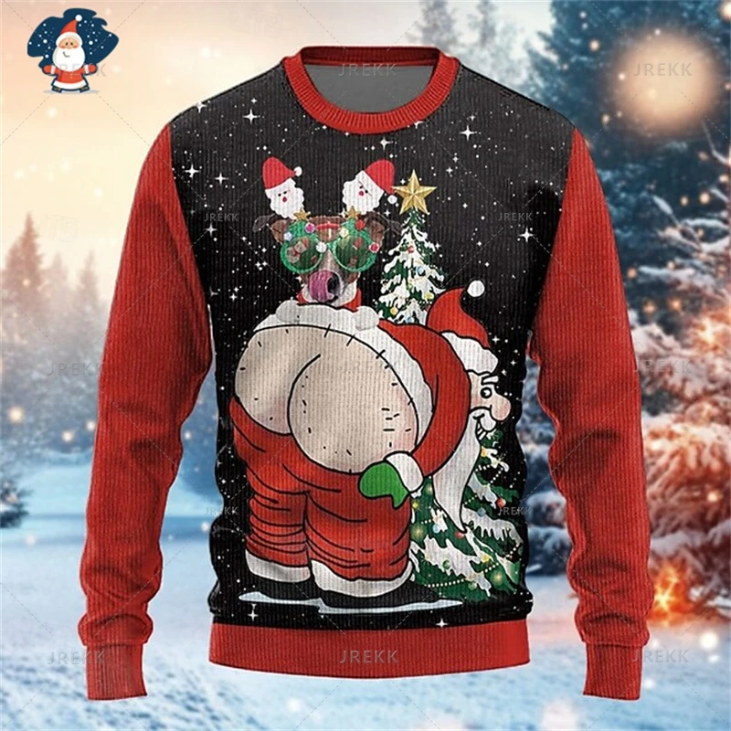 Merry Christmas Sweatshirts Mens Ugly Christmas Sweater Funny Fashion New in Sweaters Women Ugly Sweaters Christmas Jumpers Man
Merry Christmas Sweatshirts Mens Ugly Christmas Sweater Funny Fashion New in Sweaters Women Ugly Sweaters Christmas Jumpers Man