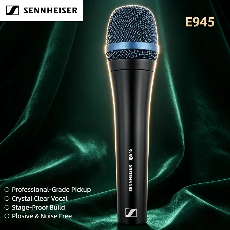 Sennheiser E945 2 Pack Dynamic Supercardioid Live Vocals Wired Mic Professional Stage Singer 3PCS Bundle Premium
Sennheiser E945 2 Pack Dynamic Supercardioid Live Vocals Wired Mic Professional Stage Singer 3PCS Bundle Premium