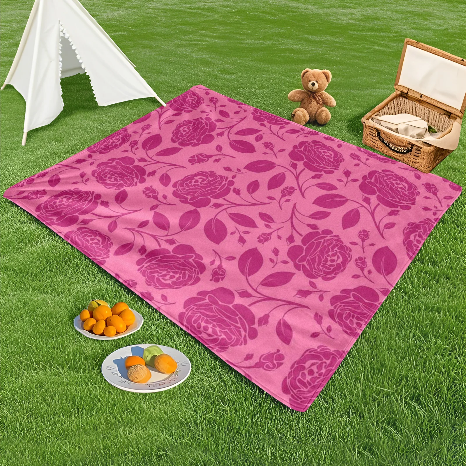 Pink Leaf Pattern Outdoor Blanket With Repeating Design For Cozy Picnics And Camping Adventures In Nature
Pink Leaf Pattern Outdoor Blanket With Repeating Design For Cozy Picnics And Camping Adventures In Nature