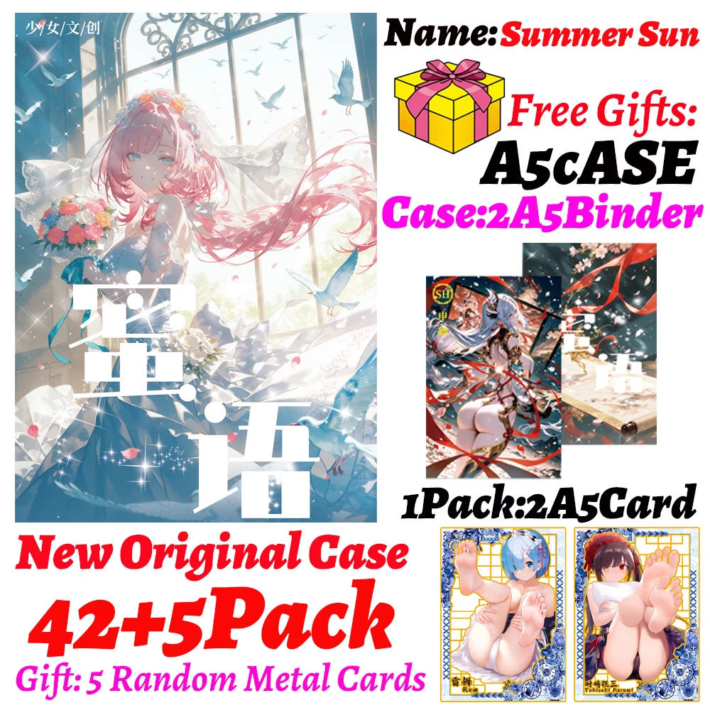 Wholesales New Sweet Talk Goddess Story Collection A5 Cards Swimsuit Bikini Game Girl Kids Toys Playing Cards Games
Wholesales New Sweet Talk Goddess Story Collection A5 Cards Swimsuit Bikini Game Girl Kids Toys Playing Cards Games