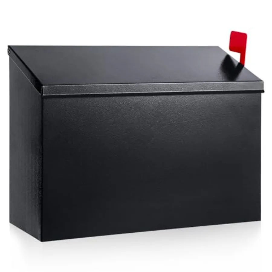 Wall Mount Mailbox for Outside with Flag, Galvanized Steel Mail Box for Post Outdoor, Large Capacity Rust-Proof Metal Postbox f
Wall Mount Mailbox for Outside with Flag, Galvanized Steel Mail Box for Post Outdoor, Large Capacity Rust-Proof Metal Postbox f