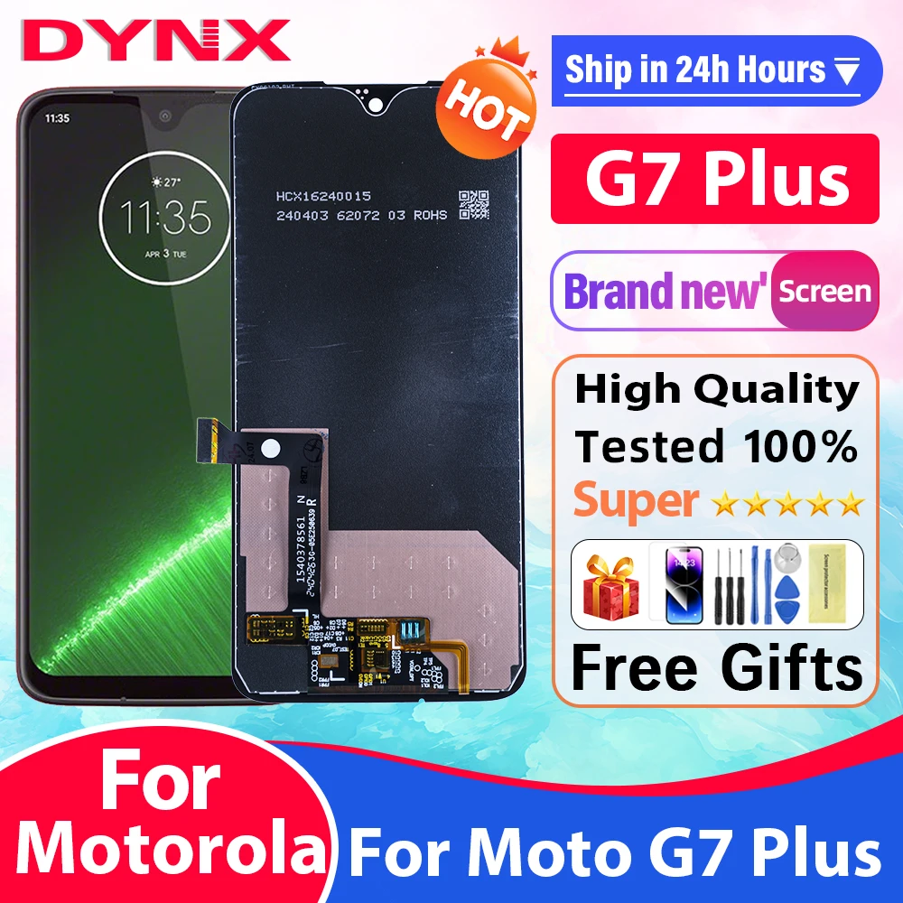 ЖК-дисплей 6,2 дюйма для Motorola Moto G7 Plus, дигитайзер сенсорного экрана в сборе с рамкой XT1965, замена дисплея, запасные части
ЖК-дисплей 6,2 дюйма для Motorola Moto G7 Plus, дигитайзер сенсорного экрана в сборе с рамкой XT1965, замена дисплея, запасные части