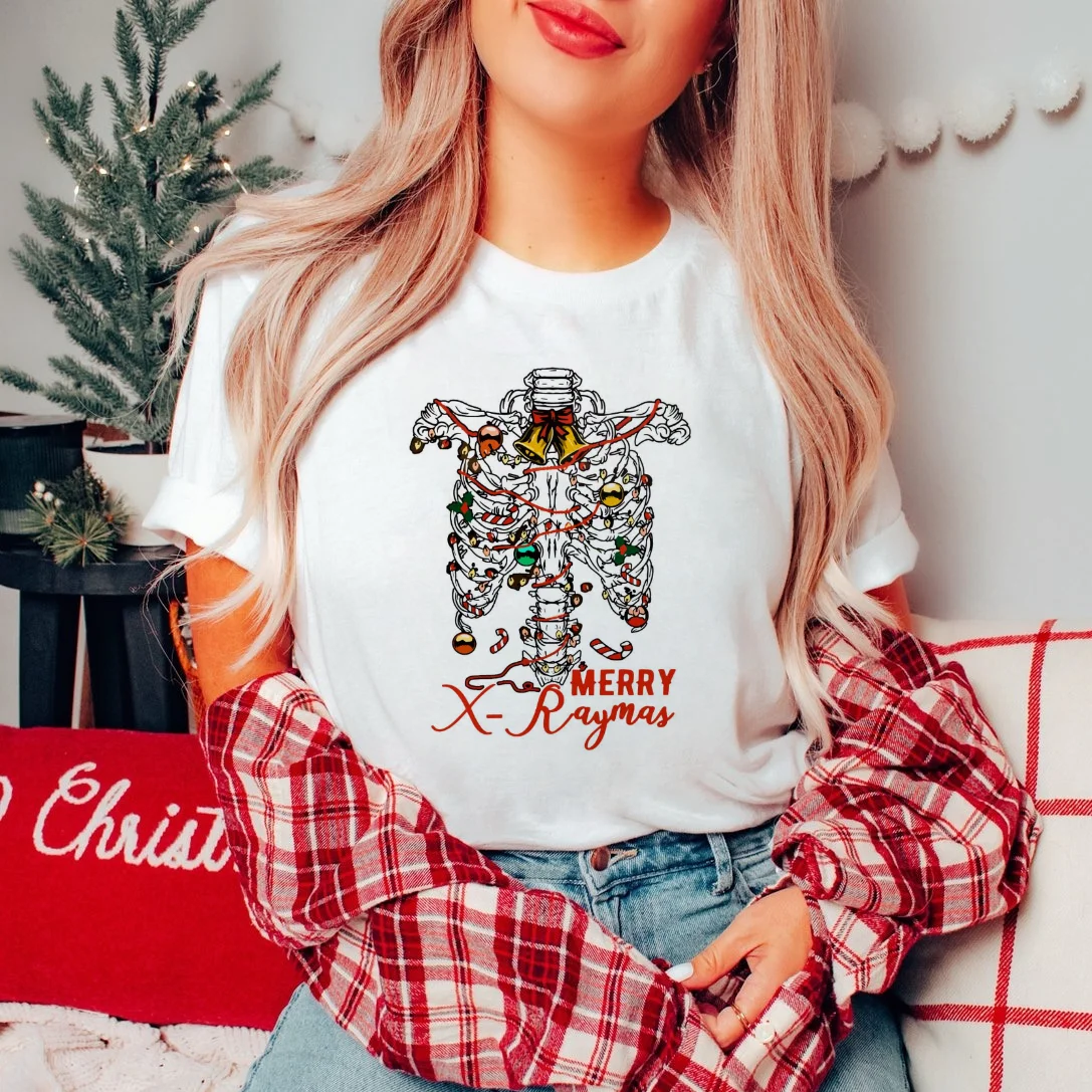 Christmas Ladies' Fashionable O-Neck Retro Cute Cartoon Clothing Printed Short Sleeved Casual Pattern Women's Polyester T-Shirt
Christmas Ladies' Fashionable O-Neck Retro Cute Cartoon Clothing Printed Short Sleeved Casual Pattern Women's Polyester T-Shirt